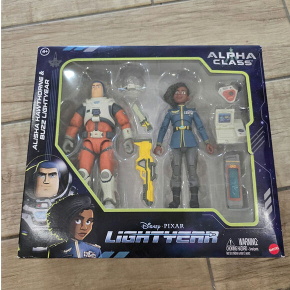 Disney Pixar Other - Disney Pixar Buzz Lightyear and Alisha Hawthorne new with box Alpha Class